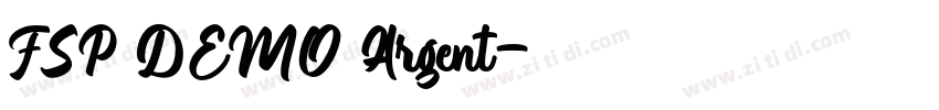 FSP DEMO Argent字体转换 FSP DEMO Argent字体转换